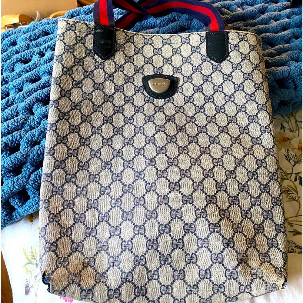 Vintage Gucci Monogram tote.